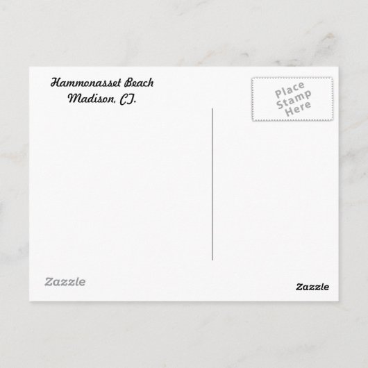 Carte postale Hammonasset (Dos)