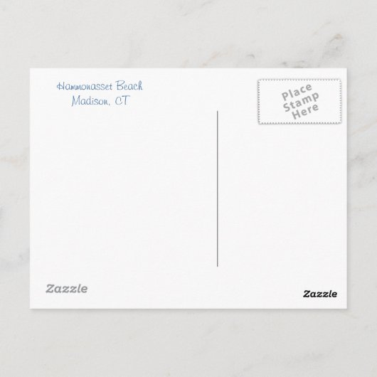 Carte postale Hammonasset (Dos)