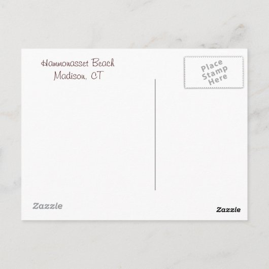 Carte postale Hammonasset (Dos)