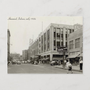 Carte Postale HAMMOND vintage, INDIANA (début des années 1950)