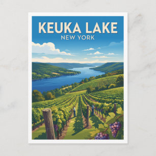 Carte Postale Hammondsport et Keuka Lake Wine Country New York