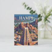 Carte Postale Hampi Inde (Debout devant)