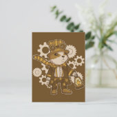 Carte Postale Hampster Steampunk (Debout devant)