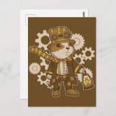 Carte Postale Hampster Steampunk (Devant / Derrière)
