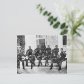 Carte Postale Hampton Institute Musicians, années 1890 (Debout devant)