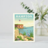 Carte Postale Hampton Virginie vintage (Debout devant)