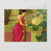 Carte Postale Hamsa and Damayanti by Raja Ravi Varma (Devant)