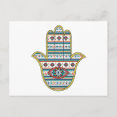 Carte Postale HAMSA Main du symbole Fatima (Devant)