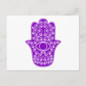 Carte Postale Hamsa-main violet de Miriam-Main de Fatima.png (Devant)