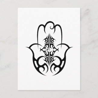 Carte Postale HAMSA - noir et blanc