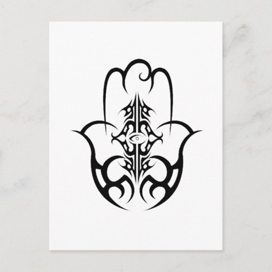 Carte Postale HAMSA - noir et blanc (Devant)