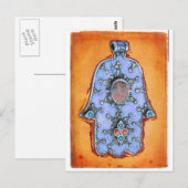 Carte Postale Hamsa vintage (Devant / Derrière)
