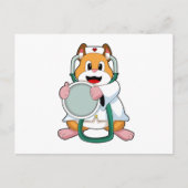 Carte Postale Hamster as Doctor with Stethoscope.PNG (Devant)