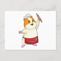Hamster boulanger avec rouleau à pâtisserie