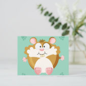 Carte Postale hamster cercle mignon (Debout devant)