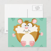 Carte Postale hamster cercle mignon (Devant / Derrière)