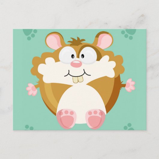Carte Postale hamster cercle mignon (Devant)