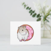 Carte Postale Hamster Donut (Debout devant)