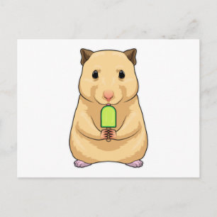 Carte Postale Hamster Popsicle