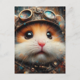 Carte Postale Hamster Steampunk