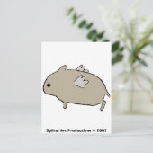 Carte postale Hamster volant (Debout devant)