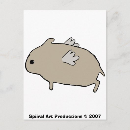 Carte postale Hamster volant (Devant)