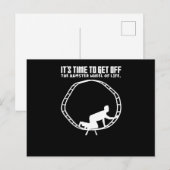 Carte Postale Hamster Wheel Business Self Employment Hamsters (Devant / Derrière)