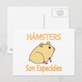 Carte Postale Hamsters Son Especiales (Devant / Derrière)