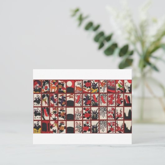 Carte Postale Hanafuda Amour (Debout devant)