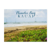 Hanalei Bay Kauai Hawaii Beach & Bateaux