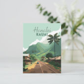Carte Postale Hanalei Kauai Hawaii Bay Mounts Green (Debout devant)