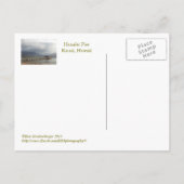 carte postale, "HANALEI PIER AVEC NUAGES SURPOIDS" (Dos)