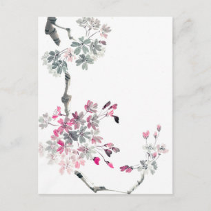 Carte Postale Hanami Branche de sakura en floraison