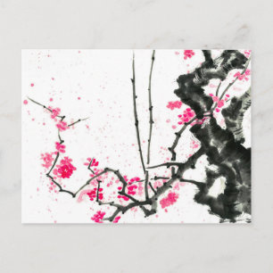 Carte Postale Hanami   Fleur de Sakura