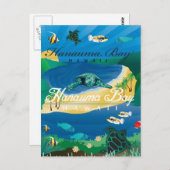 Carte Postale Hanauma Bay Hawaii (Devant / Derrière)