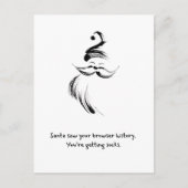Carte Postale Hand-Drawn Santa Claus quote (Devant)