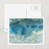 Carte Postale Hand stencil, from upper section of the Spotted Ho (Devant / Derrière)