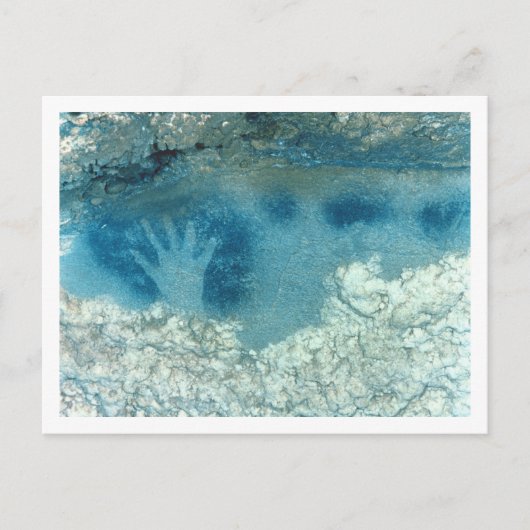 Carte Postale Hand stencil, from upper section of the Spotted Ho (Devant)