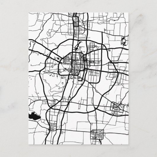 Carte Postale Handan China City Map (Devant)