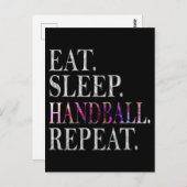 Carte Postale handball (Devant / Derrière)