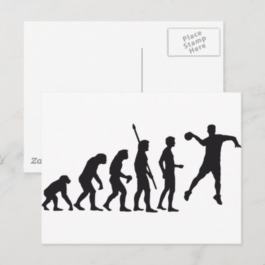 Carte Postale handball (Devant / Derrière)