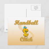 Carte Postale Handball Chick (Devant / Derrière)