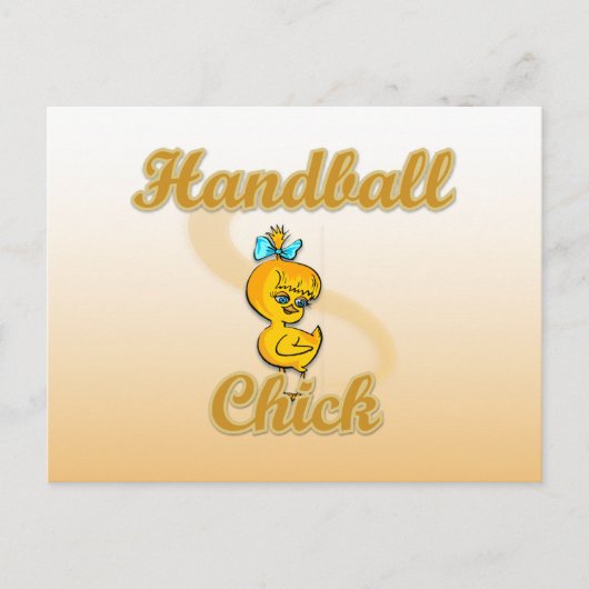 Carte Postale Handball Chick (Devant)