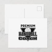 Carte Postale Handball Coach (Devant / Derrière)