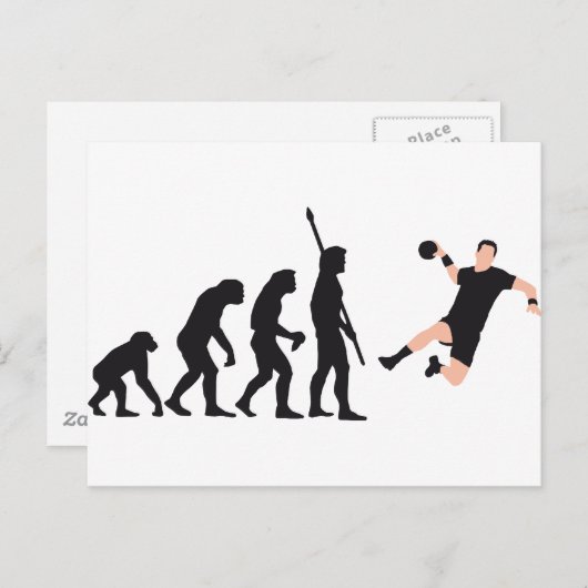 Carte Postale handball d'évolution (Devant / Derrière)