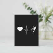 Carte Postale Handball Handball Player Hearbeat (Debout devant)