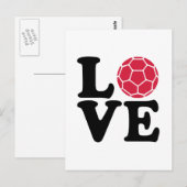 Carte Postale Handball Love (Devant / Derrière)