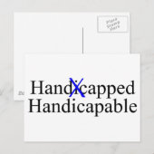 Carte Postale Handicapable Handicapable (Devant / Derrière)