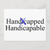 Carte Postale Handicapable Handicapable (Devant)