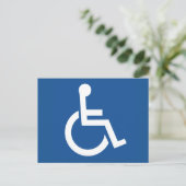 Carte Postale Handicapé (Debout devant)